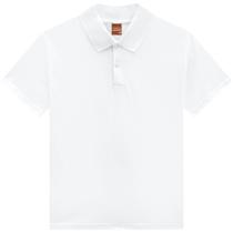 Camiseta Polo Menino Kyly Lisa Branco Camiseta Polo Menino Kyly Lisa Branco