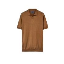 Camiseta Polo Oficina Reserva Tricot Marrom