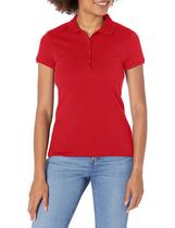 Camiseta Polo para Mujer IZOD Uniforme Manga Corta Roja XS