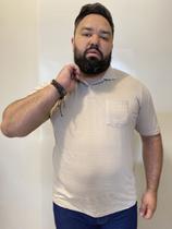 Camiseta Polo Plus Size Bege - REF:105.371VPSB