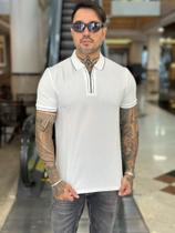 Camiseta Polo Poliamida Com Zíper