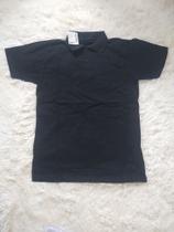 Camiseta polo preta infantil no 14, masculina Camiseta polo preta infantil no 14, masculina
