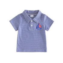 Camiseta polo SAYOO Toddler Baby Boy 4 de julho com cachorro e bandeira Camiseta polo SAYOO Toddler Baby Boy 4 de julho com cachorro e bandeira
