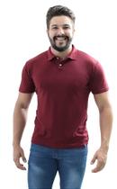Camiseta Polo Spring Slim Fit Manga Curta - VINHO