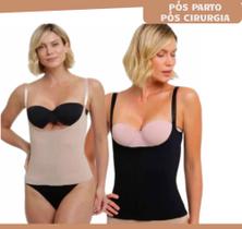 Camiseta Pós Parto P/ Gravidas Pós Cirurgia Alta Compressão