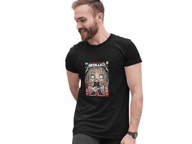 Camiseta Poster Pop Style Inspiração METÁLICA Estampa DTF 100% Algodão Premium