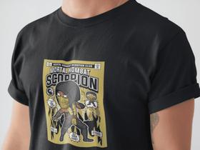 Camiseta Poster Pop Style Inspiração MORTAL KOMBAT Estampa DTF 100% Algodão Premium