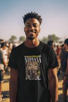 Camiseta Poster Pop Style Inspiração NIRVANA Estampa DTF 100% Algodão Premium