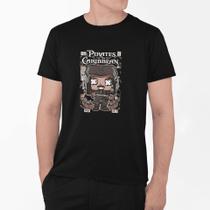 Camiseta Poster Pop Style Inspiração PIRATAS DO CARIBE Estampa DTF 100% Algodão Premium Camiseta Poster Pop Style Inspiração PIRATAS DO CARIBE Estampa DTF 100% Algodão Premium