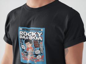Camiseta Poster Pop Style Inspiração ROCK BALBOA Estampa DTF 100% Algodão Premium