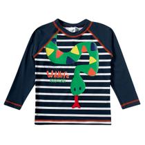 Camiseta Praia Infantil Proteção UV Safari Marinho Tip Top