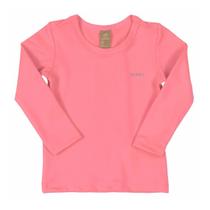 Camiseta Praia Infantil Rosa Flúor Up Baby