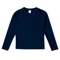Camiseta Praia Manga Longa Marinho UV50+ - Tip Top