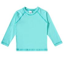 Camiseta Praia Manga Longa Verde Água UV50+ - Tip Top