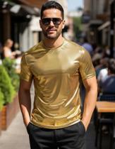 Camiseta Prata Prateada Masculina