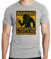 Camiseta Predador cartaz Blusa criança infantil juvenil adulto camisa todos tamanhos