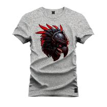 Camiseta Premium 100% Algodão Estampada Shirt Unissex Aguia Furia