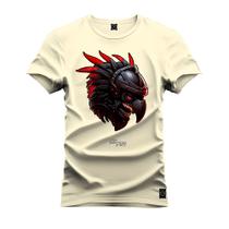 Camiseta Premium 100% Algodão Estampada Shirt Unissex Aguia Furia