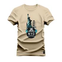 Camiseta Premium 100% Algodão Estampada Shirt Unissex Nyc Street - Nexstar