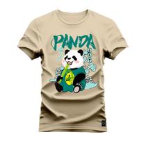 Camiseta Premium 100% Algodão Estampada Shirt Unissex Panda Bambuzeiro