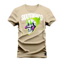 Camiseta Premium 100% Algodão Estampada Shirt Unissex Skate Board