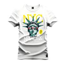 Camiseta Premium Algodão Confortável Estampada Nyc State