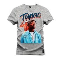 Camiseta Premium Algodão Confortável Estampada Tupac Shakur