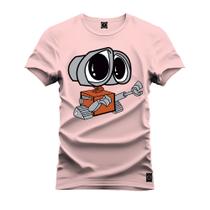 Camiseta Premium Algodão Confortável Estampada Wall-e