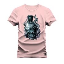 Camiseta Premium Algodão Estampada Spray Olhar