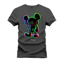 Camiseta Premium Algodão Neon Rato