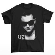 Camiseta Premium Banda de Rock U2 Bono Vox Unissex Camisa