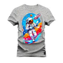 Camiseta Premium Confortável Estampada Astronalta Viagem