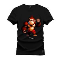 Camiseta Premium Confortável Estampada Gorilinha Nervoso