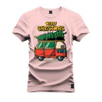 Camiseta Premium Confortável Estampada Kombi Natalina