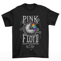 Camiseta Premium da Banda de Rock Pink Floyd The Dark Side Of The Moon Tour 72-73