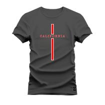 Camiseta Premium Estampada Algodão 30.1 California Risco