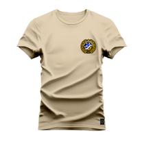 Camiseta Premium Estampada Algodão 30.1 Casco Peito