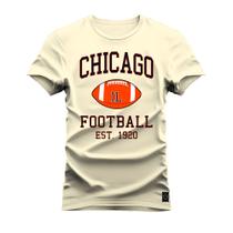 Camiseta Premium Estampada Algodão 30.1 Chicago Ball