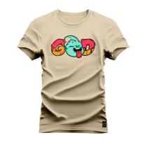 Camiseta Premium Estampada Algodão 30.1 God Boom