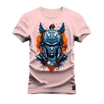 Camiseta Premium Estampada Algodão 30.1 Guerreiro