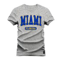 Camiseta Premium Estampada Algodão 30.1 Miami