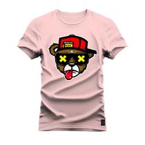 Camiseta Premium Estampada Algodão Boné Bolado 3.0