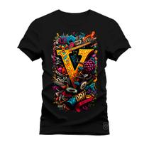 Camiseta Premium Estampada Algodão Confortável V struments