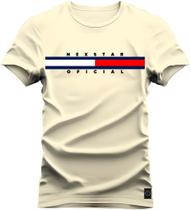 Camiseta Premium Estampada Algodão M cor unica creme Camiseta Premium Estampada Algodão M cor unica creme