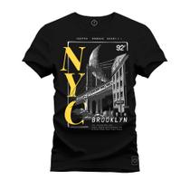 Camiseta Premium Malha Confortável Estampada Nyc Ponte - Nexstar