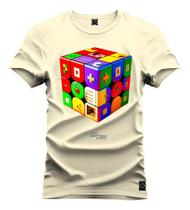 Camiseta Premium Plus Size Cubo Da Magia G1 a G5