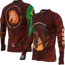 Camiseta Premium Sublimada Agro Horse - Mar Negro