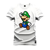 Camiseta Premium T-Shirt Algodão Estampada Unissex Luis Comico