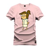 Camiseta Premium T-Shirt Algodão Estampada Unissex Menininha Nerd