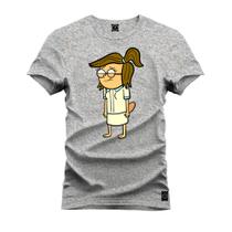 Camiseta Premium T-Shirt Algodão Estampada Unissex Menininha Nerd